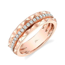Load image into Gallery viewer, ROCK-STUD DIAMOND BAND RING