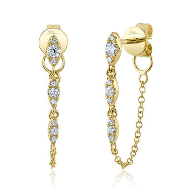 DIAMOND CHAIN EARRING