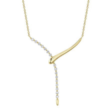 Load image into Gallery viewer, CURVE DROP DIAMOND NECKLACE