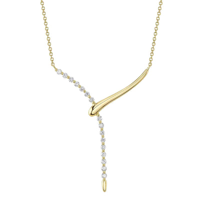 CURVE DROP DIAMOND NECKLACE