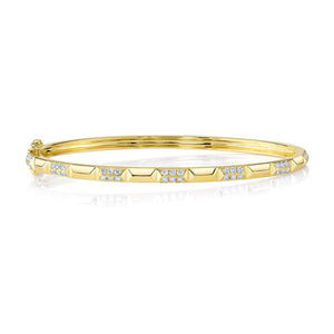 GEO CUT DIAMOND BANGLE