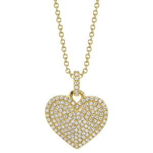 DIAMOND PAVE HEART NECKLACE