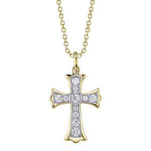 CROSS DIAMOND NECKLACE