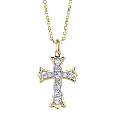 CROSS DIAMOND NECKLACE