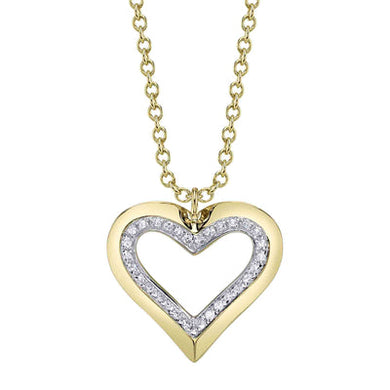 OPEN HEART DIAMOND NECKLACE