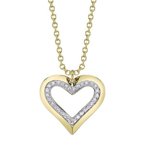 OPEN HEART DIAMOND NECKLACE