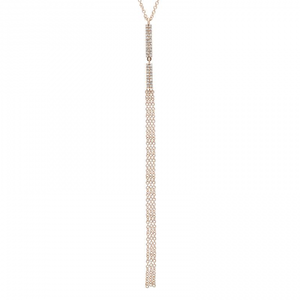 LARIAT CHAIN DIAMOND NECKLACE - MICHAEL K. JEWELERS