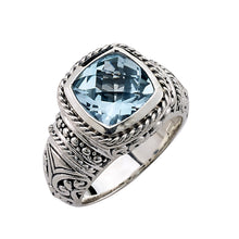 Load image into Gallery viewer, SILVER CUSHION CUT RING