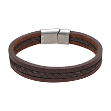 Load image into Gallery viewer, TRIPLE STRAND LEATHER BRACELET - MICHAEL K. JEWELERS