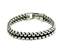 Load image into Gallery viewer, STAINLESS STEEL DOUBLE ROW BRACELET - MICHAEL K. JEWELERS