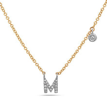 Load image into Gallery viewer, INITIAL DIAMOND NECKLACE