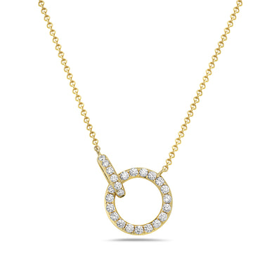 CIRCLE DIAMOND NECKLACE - MICHAEL K. JEWELERS