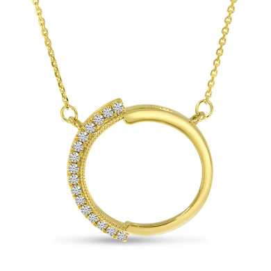 DIAMOND CIRCLE NECKLACE - MICHAEL K. JEWELERS