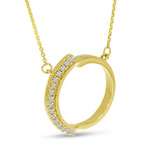 Load image into Gallery viewer, DIAMOND CIRCLE NECKLACE
