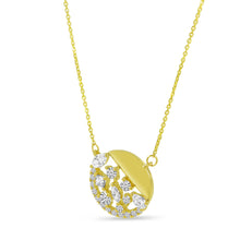 Load image into Gallery viewer, DIAMOND CLUSTER CIRCLE NECKLACE