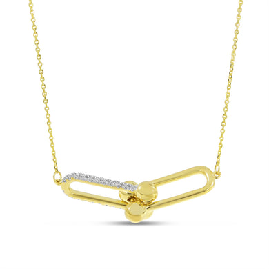 DIAMOND DOUBLE LINK NECKLACE - MICHAEL K. JEWELERS