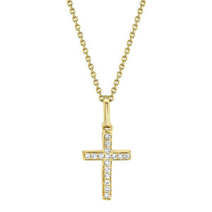 DIAMOND CROSS NECKLACE - MICHAEL K. JEWELERS