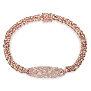 DIAMOND PAVE CHAIN BRACELET - MICHAEL K. JEWELERS