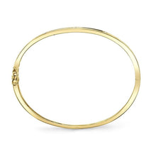 Load image into Gallery viewer, GOLD BANGLE WITH ROUND DIAMOND STUDS