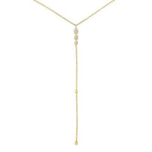 Load image into Gallery viewer, PEAR SHAPED DIAMOND LARIAT NECKLACE - MICHAEL K. JEWELERS