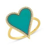 Load image into Gallery viewer, TURQUOISE HEART RING