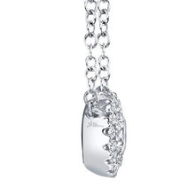 Load image into Gallery viewer, ROUND DIAMOND HALO NECKLACE