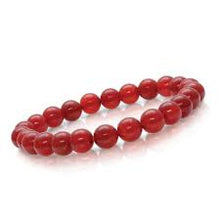 Load image into Gallery viewer, MATTE RED ONYX BEAD BRACELET - MICHAEL K. JEWELERS