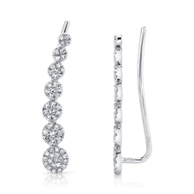 Load image into Gallery viewer, GOLD DIAMOND CRAWLER EARRING - MICHAEL K. JEWELERS