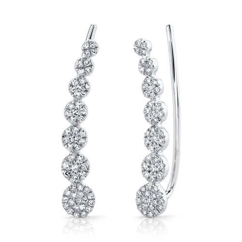GOLD DIAMOND CRAWLER EARRING - MICHAEL K. JEWELERS