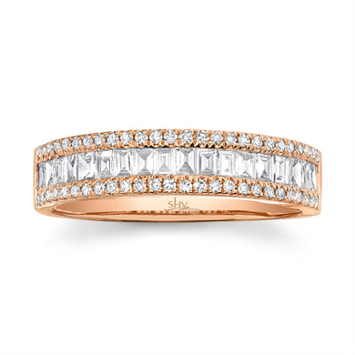 DIAMOND RING WITH BAGUETTE - MICHAEL K. JEWELERS