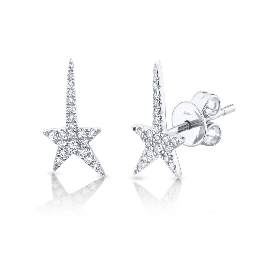 SHOOTING STAR DIAMOND STUD EARRING - MICHAEL K. JEWELERS