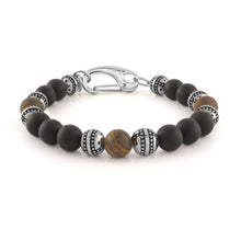 Load image into Gallery viewer, TIGER EYE AND BLACK ONYX BEAD BRACELET - MICHAEL K. JEWELERS