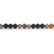 Load image into Gallery viewer, TIGER EYE AND BLACK ONYX BEAD BRACELET - MICHAEL K. JEWELERS