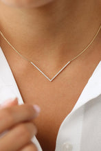 Load image into Gallery viewer, DIAMOND V SHAPED PENDENT - MICHAEL K. JEWELERS