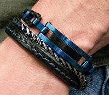 Load image into Gallery viewer, STEEL BLUE PLATED CHAIN BRACELET - MICHAEL K. JEWELERS