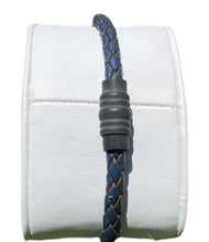 Load image into Gallery viewer, BLUE LEATHER BRACELET - MICHAEL K. JEWELERS