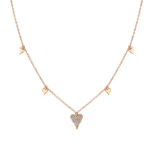 Load image into Gallery viewer, DIAMOND PAVE HEART NECKLACE - MICHAEL K. JEWELERS