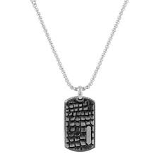 HAMMERED DOG TAG PENDENT - MICHAEL K. JEWELERS