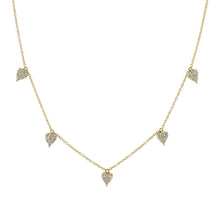 Load image into Gallery viewer, DIAMOND PAVE HEART NECKLACE